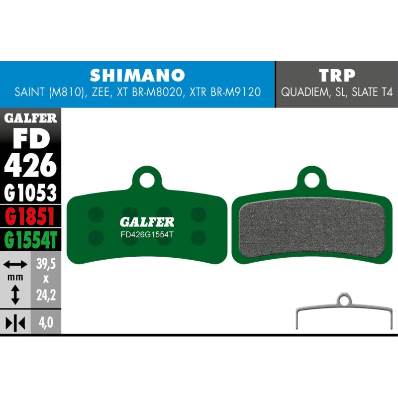 GALFER Brake Pad Pro Shimano XTR Saint