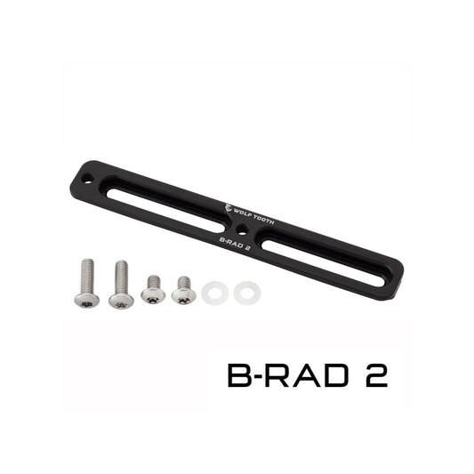 WOLF TOOTH B-RAD BASE MOUNT - BLACK - 2 SLOT BLACK