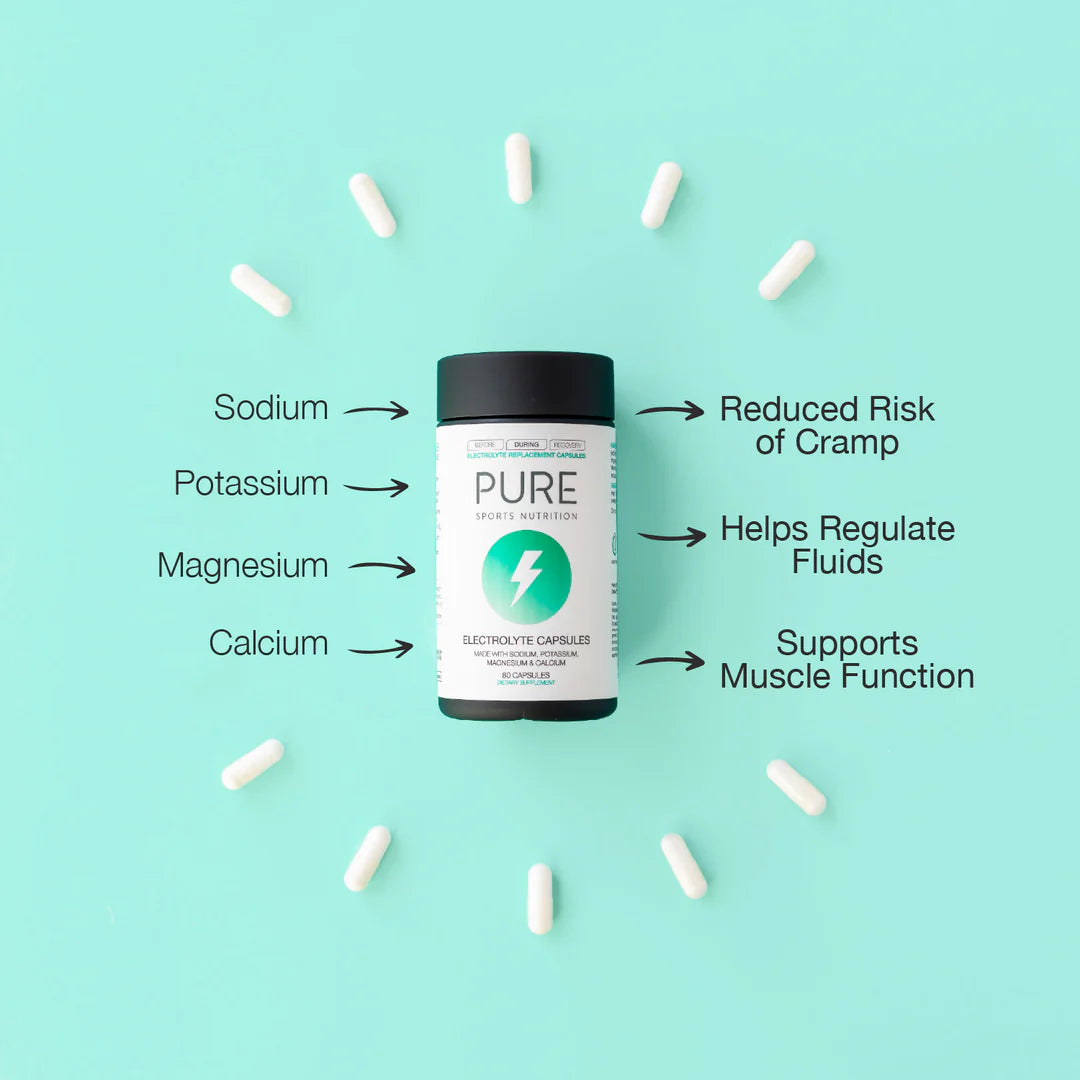 PURE Electrolyte Replacement Capsules 80 Per Bottle