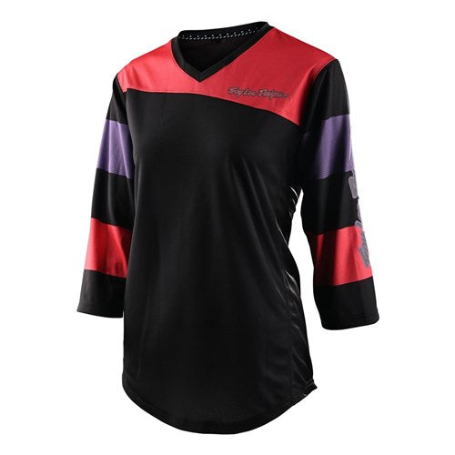 TLD Mischief Womens Jersey 3/4 Sleeve - RUGBY FIRECRACKER