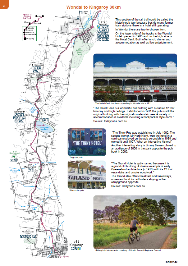 Brisbane Valley Rail Trail (BVRT) Guide Book plus Kilkivan - Kingaroy