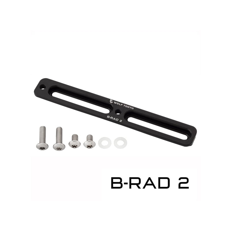 WOLF TOOTH B-RAD BASE MOUNT - BLACK - 2 SLOT BLACK